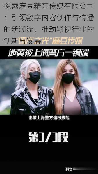 探索麻豆精东传媒有限公司:引领数字内容创作与传播的新潮流,推动影视行业的创新与发展