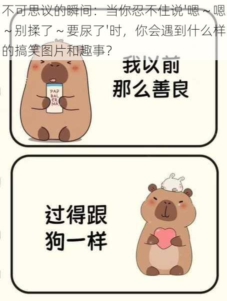 不可思议的瞬间:当你忍不住说'嗯~嗯~别揉了~要尿了'时,你会遇到什么样的搞笑图片和趣事?