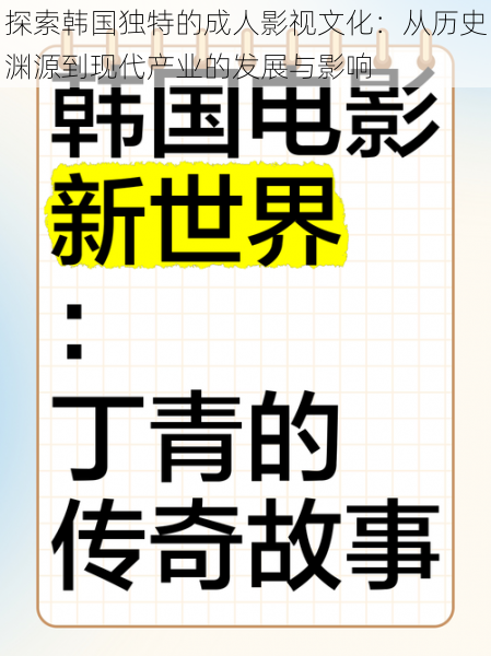 探索韩国独特的成人影视文化：从历史渊源到现代产业的发展与影响